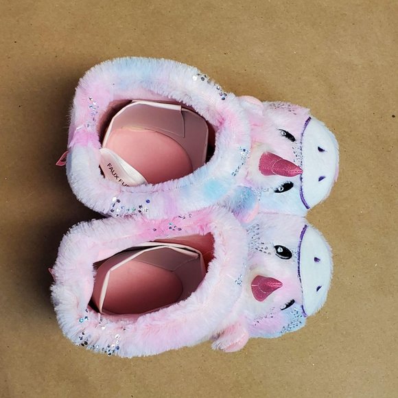 Totes Toasties Unicorn Slippers M(13-1) Pink - Picture 5 of 11